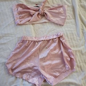 O'mighty Pink Satin Set